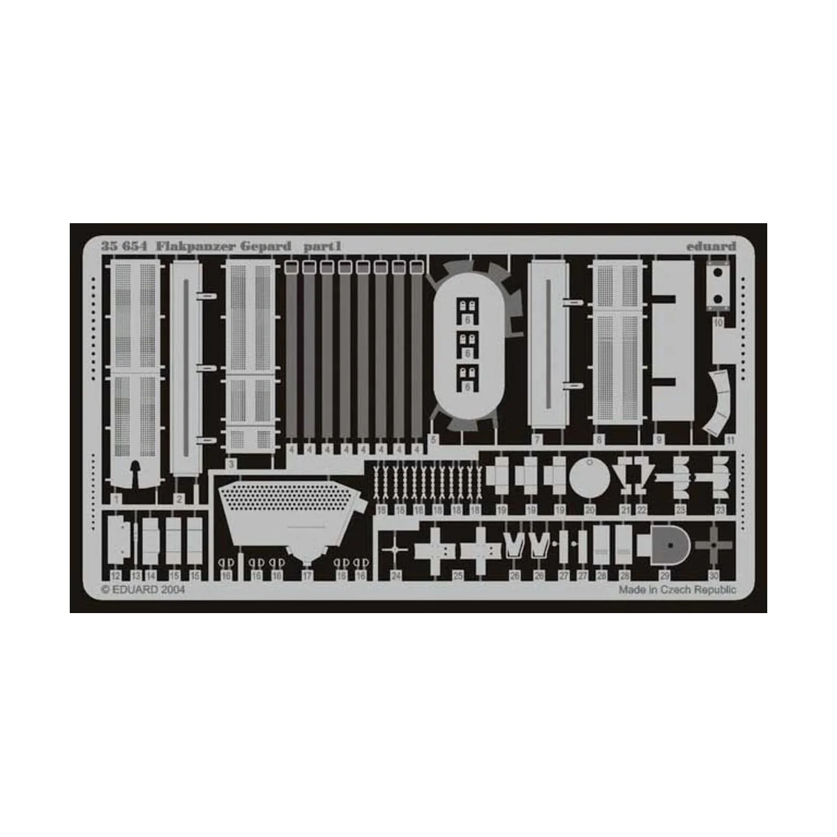 Bundeswehr Flakpanzer Gepard Fotoätzsatz - Eduard Accessories 35654