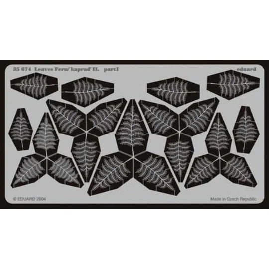 Blätter Farn II Kaprad II Fotoätzsatz, 1/35 - Eduard Accessories 35674