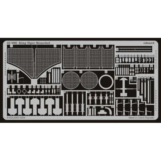 SdKfz. 182 Königstiger mit Henschelturm Fotoätzsatz - Eduard Access...