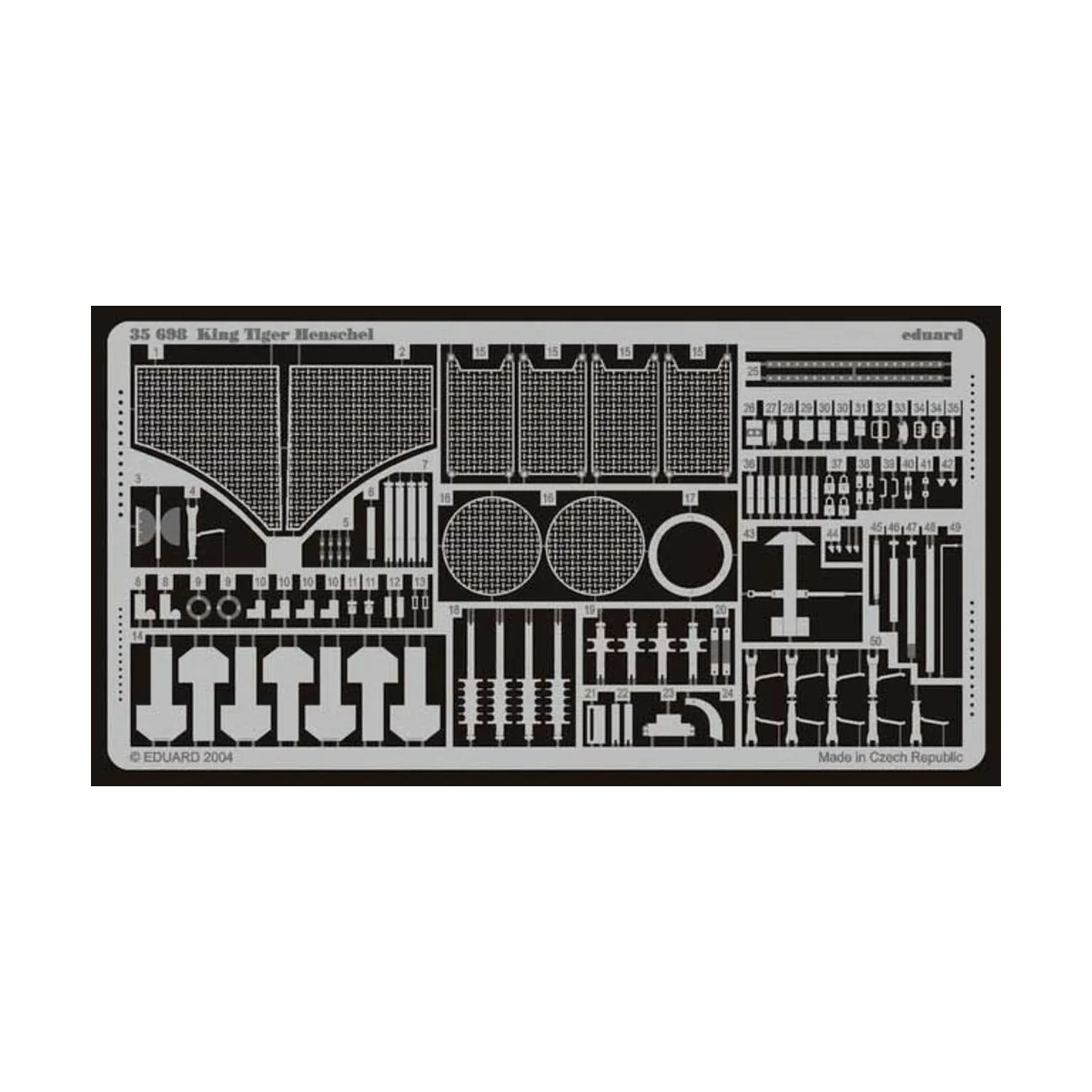 SdKfz. 182 Königstiger mit Henschelturm Fotoätzsatz - Eduard Access...