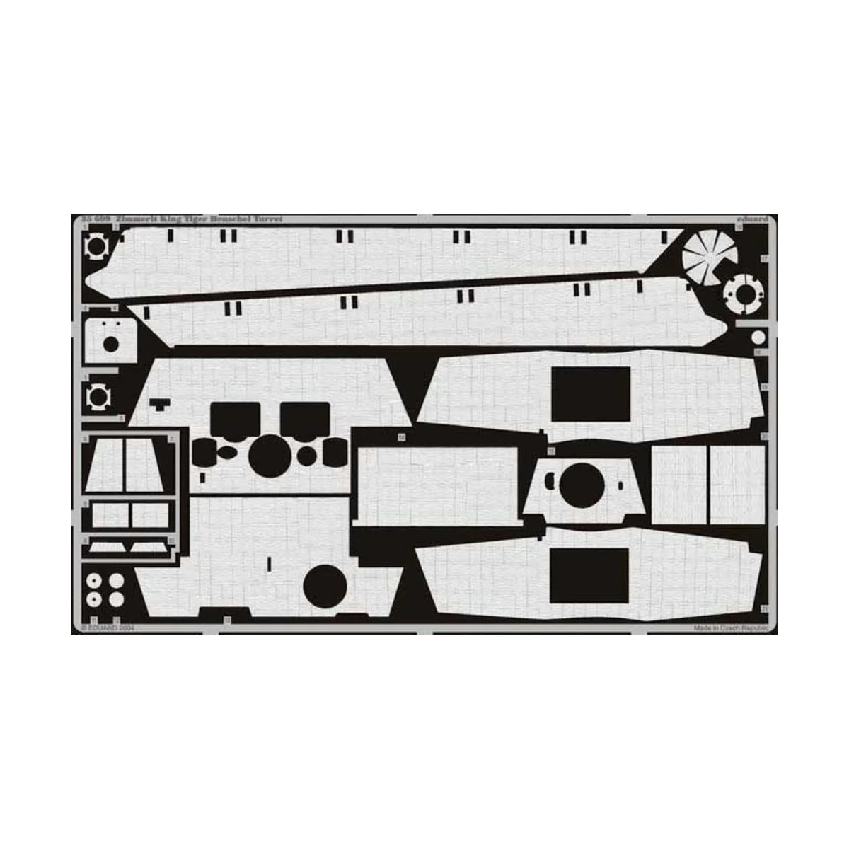 Zimmerit King Tiger Henschel, 1/35 - Eduard Accessories 35699