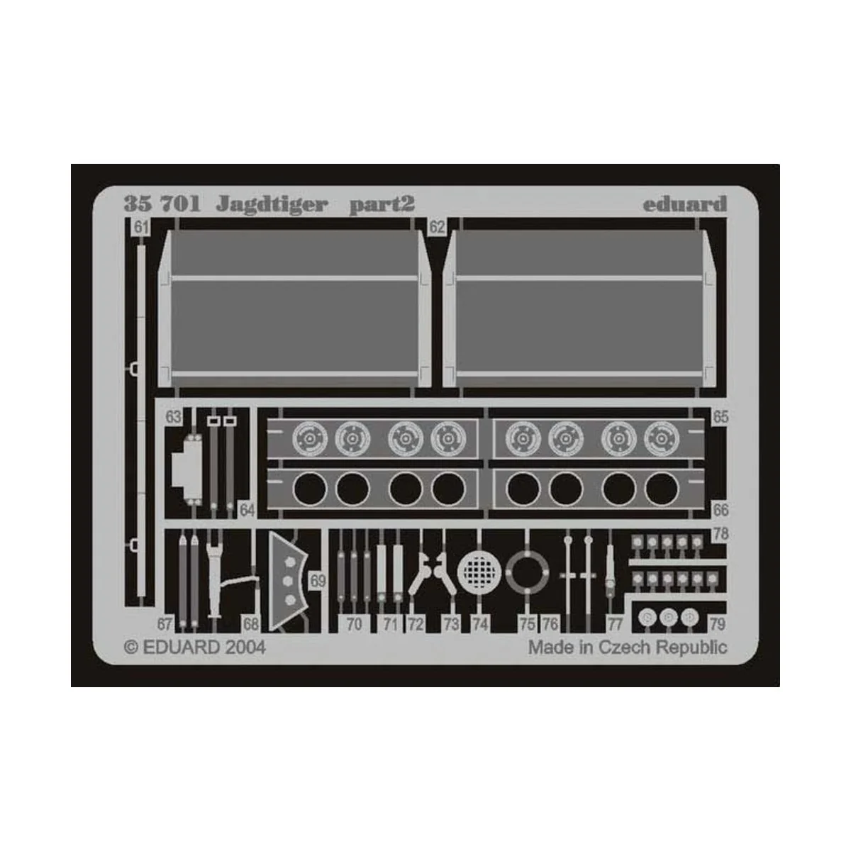 Jagdtiger Fotoätzsatz, 1/35 - Eduard Accessories 35701