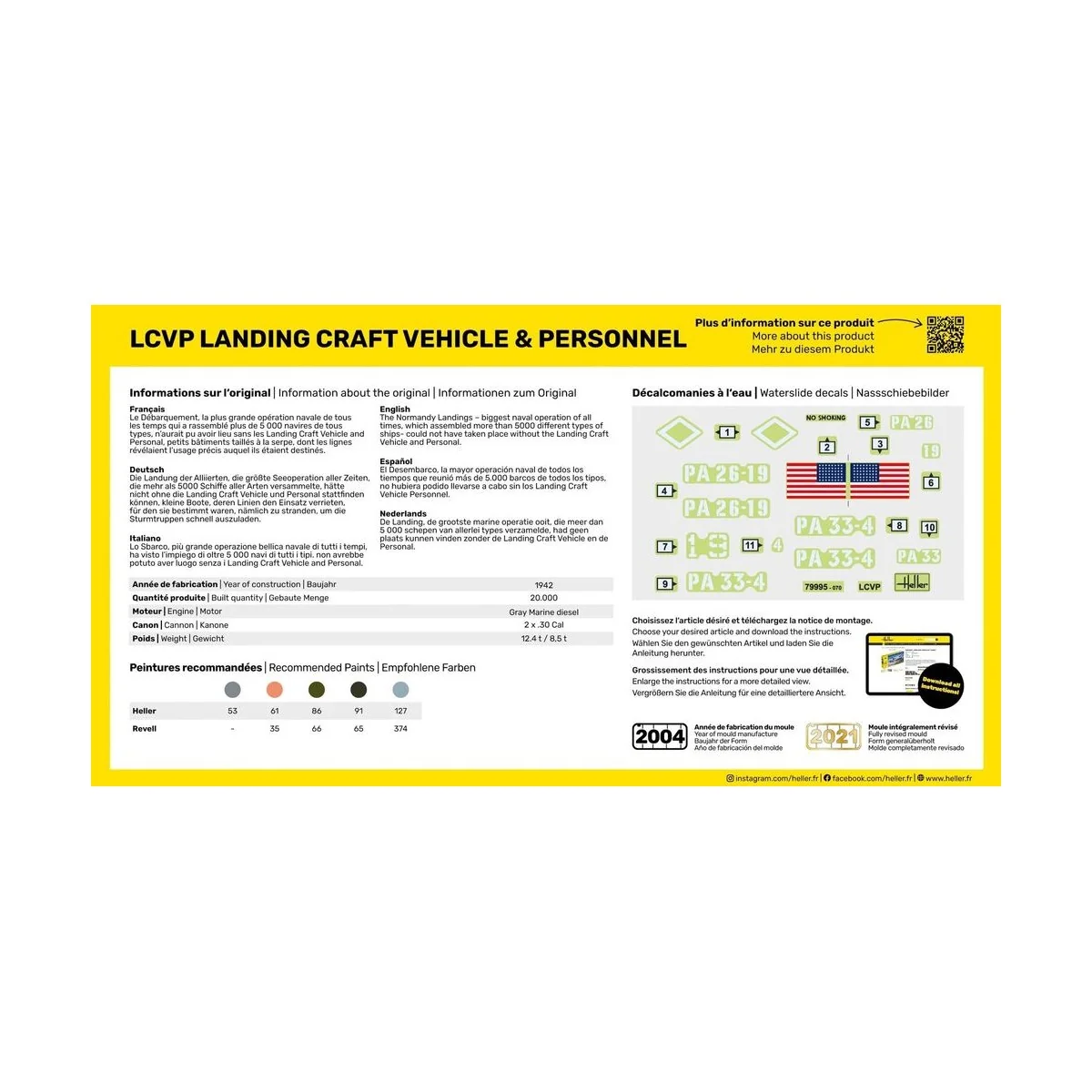 STARTER KIT LCVP Landing Craft Vehicle & Personnel - Heller 56995
