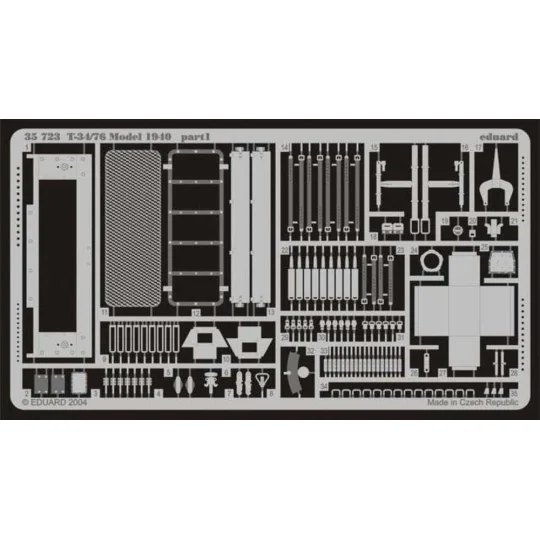 T-34/76 Model 1940 für Dragon Bausatz, 1/35 - Eduard Accessories 35723