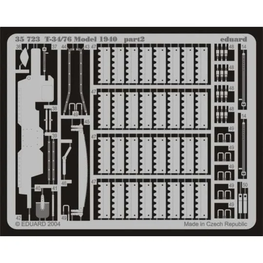 T-34/76 Model 1940 für Dragon Bausatz, 1/35 - Eduard Accessories 35723