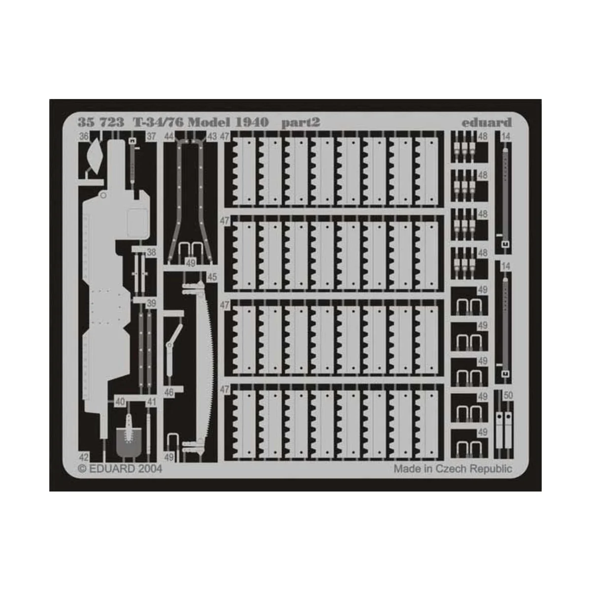 T-34/76 Model 1940 für Dragon Bausatz, 1/35 - Eduard Accessories 35723