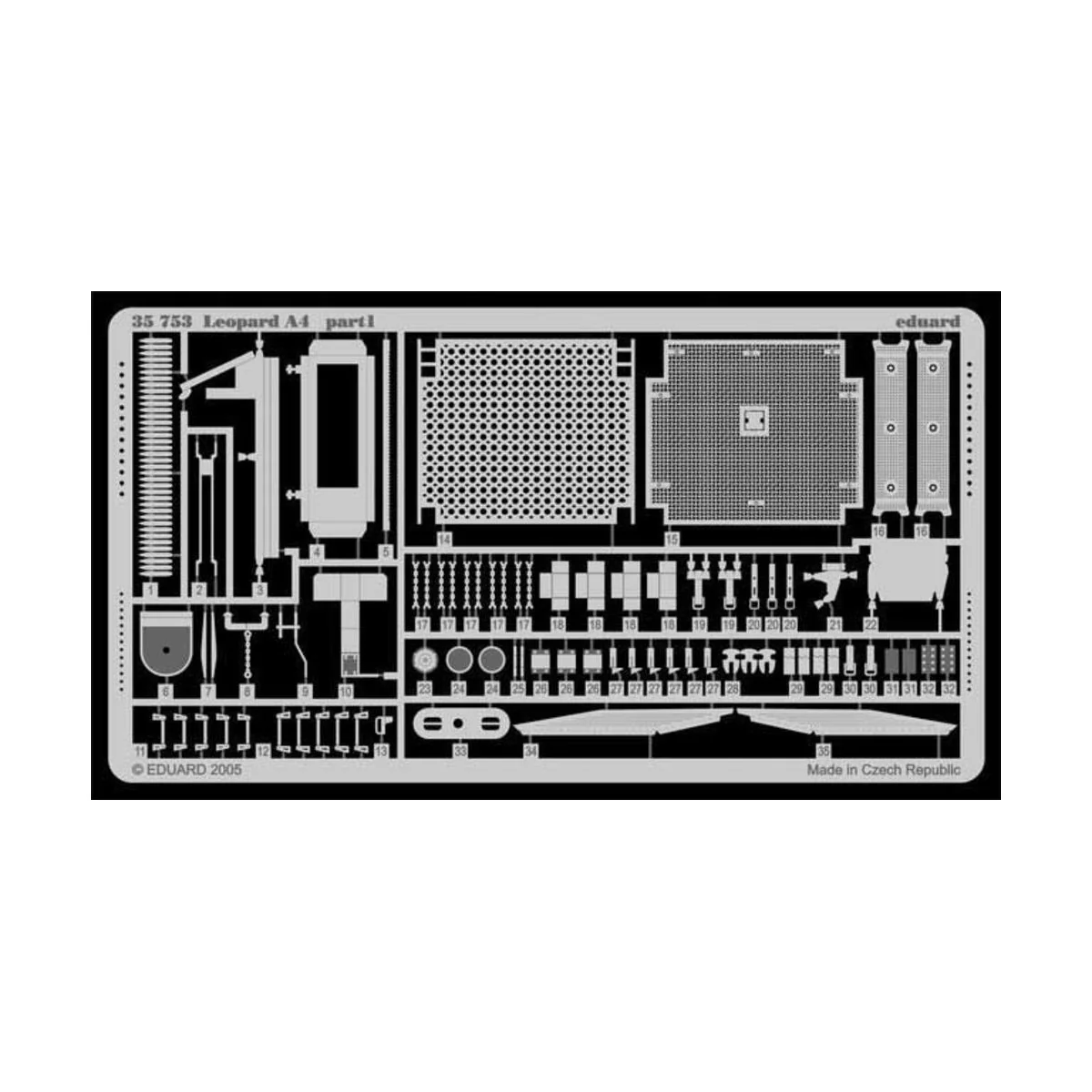 Leopard A4, 1/35 - Eduard Accessories 35753 Leopard A4, 1/35 - Eduard Accessories 35753