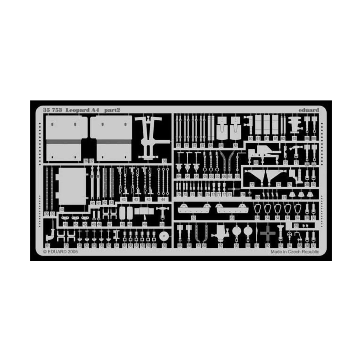 Leopard A4, 1/35 - Eduard Accessories 35753 Leopard A4, 1/35 - Eduard Accessories 35753