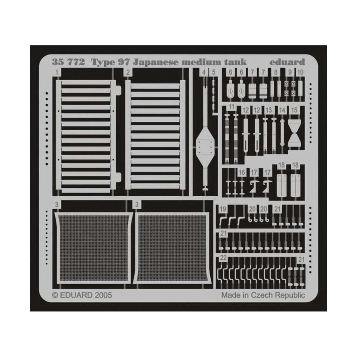 Type 97 Japanese Medium Tank für Tamiya Bausatz 35137 - Eduard Acce...