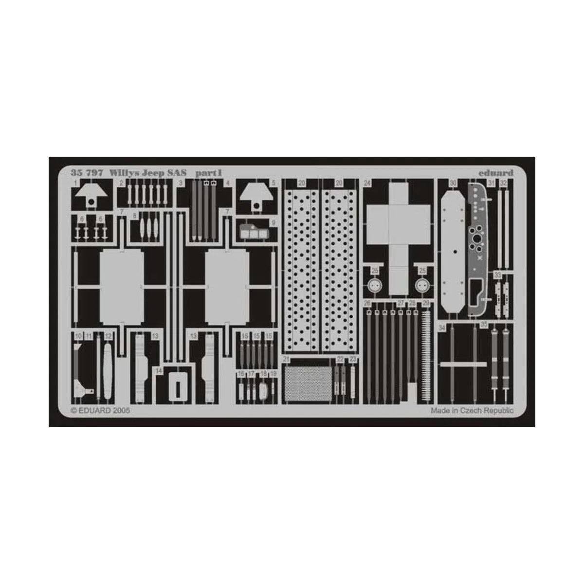 Willys Jeep SAS für Tamiya Bausatz - Eduard Accessories 35797