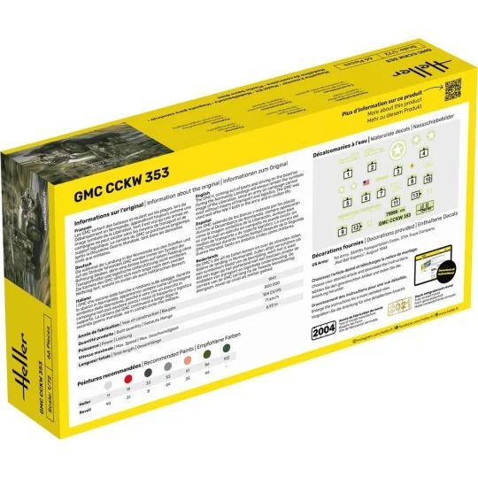 STARTER KIT GMC CCKW 353, 1/72 - Heller 56996 STARTER KIT GMC CCKW 353, 1/72 - Heller 56996