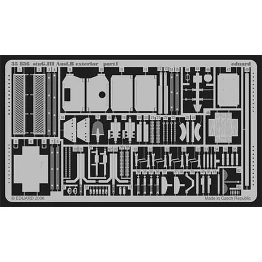 StuG.III Ausf.B exterior für Tamiya Bausatz - Eduard Accessories 35836