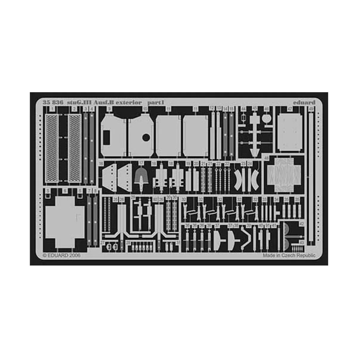 StuG.III Ausf.B exterior für Tamiya Bausatz - Eduard Accessories 35836