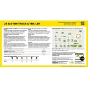 STARTER KIT US 1/4 Ton Truck & Trailer - Heller 56997