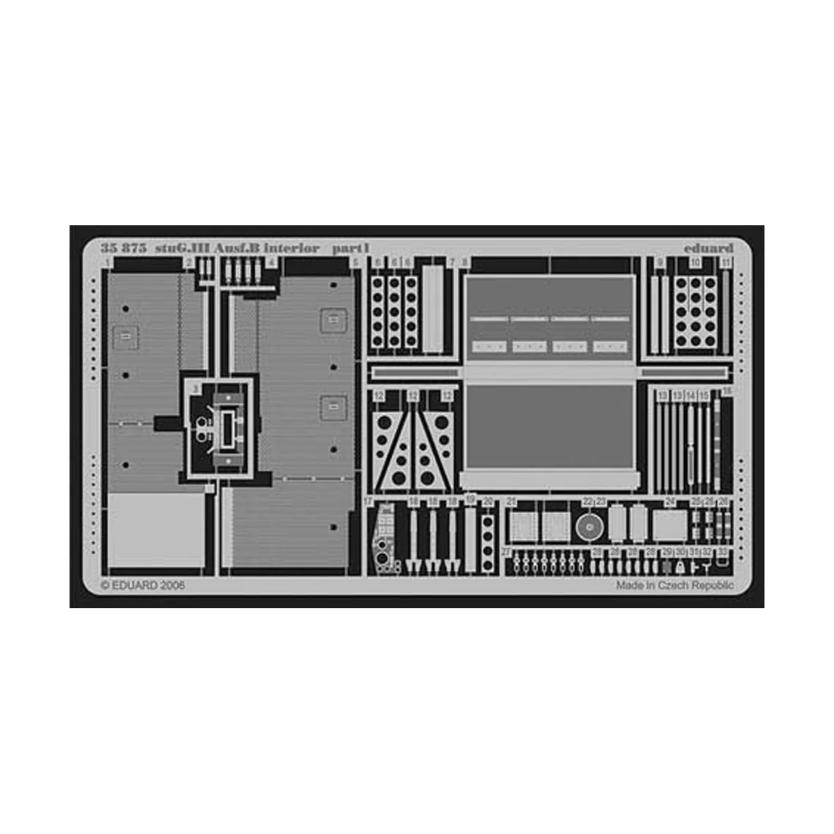 StuG.III Ausf.B interior Für Tamiya Bausatz. - Eduard Accessories 3...