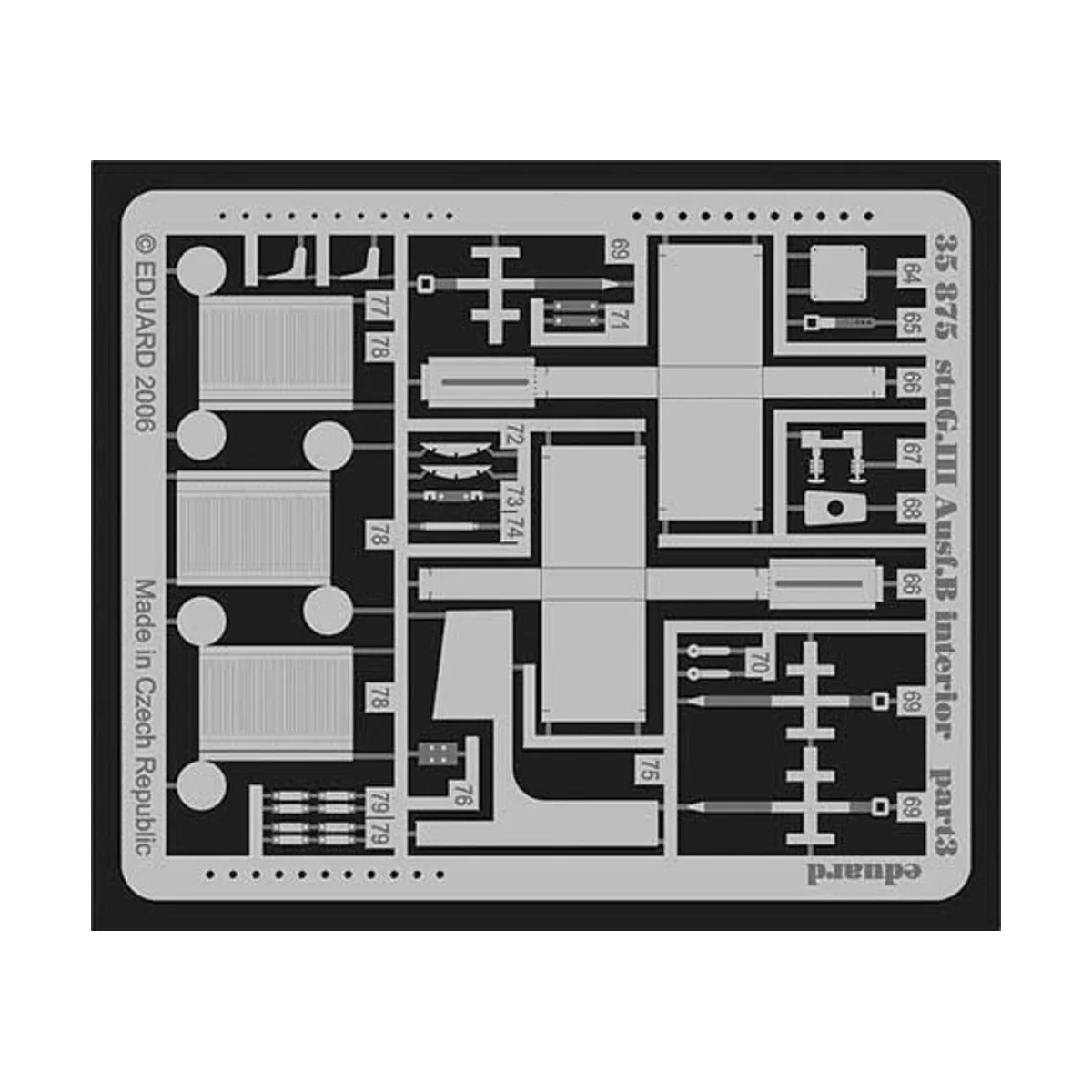 StuG.III Ausf.B interior Für Tamiya Bausatz. - Eduard Accessories 3...