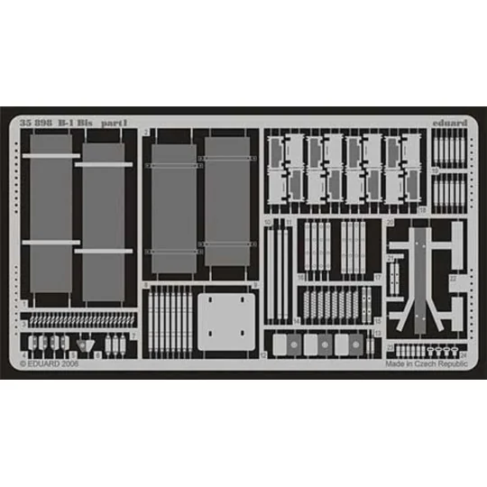B-1 Bis Für Tamiya Bausatz., 1/35 - Eduard Accessories 35898 B-1 Bis Für Tamiya Bausatz., 1/35 - Eduard Accessories 35898