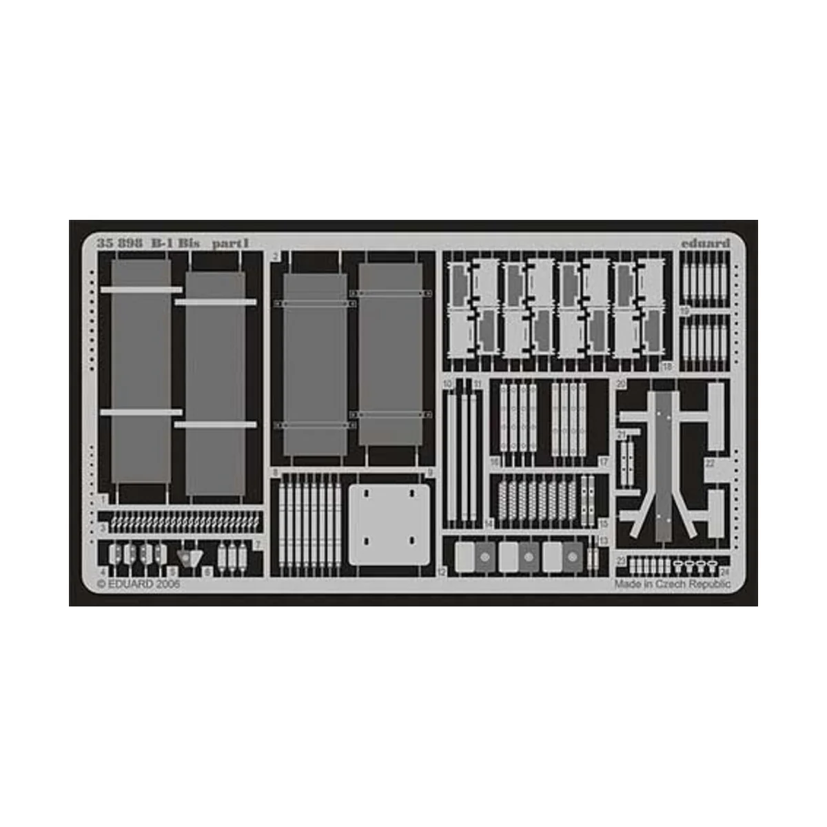 B-1 Bis Für Tamiya Bausatz., 1/35 - Eduard Accessories 35898 B-1 Bis Für Tamiya Bausatz., 1/35 - Eduard Accessories 35898