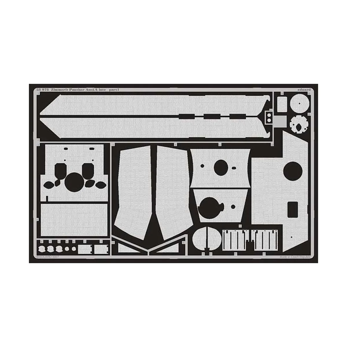 Zimmerit Panther Ausf.A late für Dragon-Bausatz 6358 - Eduard Acces...