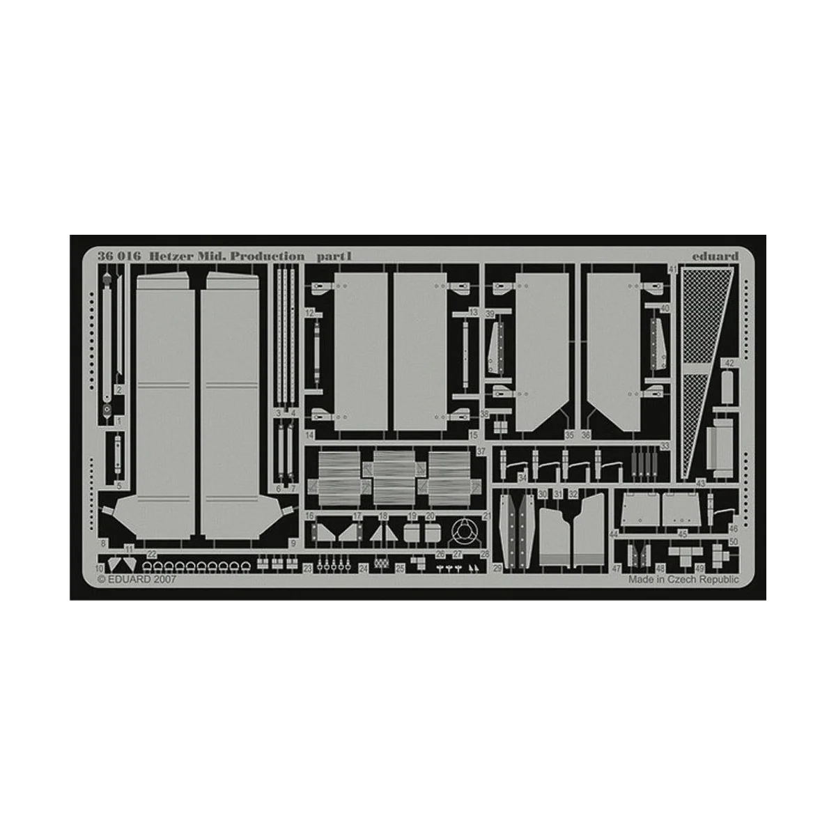 Hetzer Mid. Production für Tamiya Bausatz, 1/35 - Eduard Accessorie... Hetzer Mid. Production für Tamiya Bausatz, 1/35 - Eduard Accessorie...
