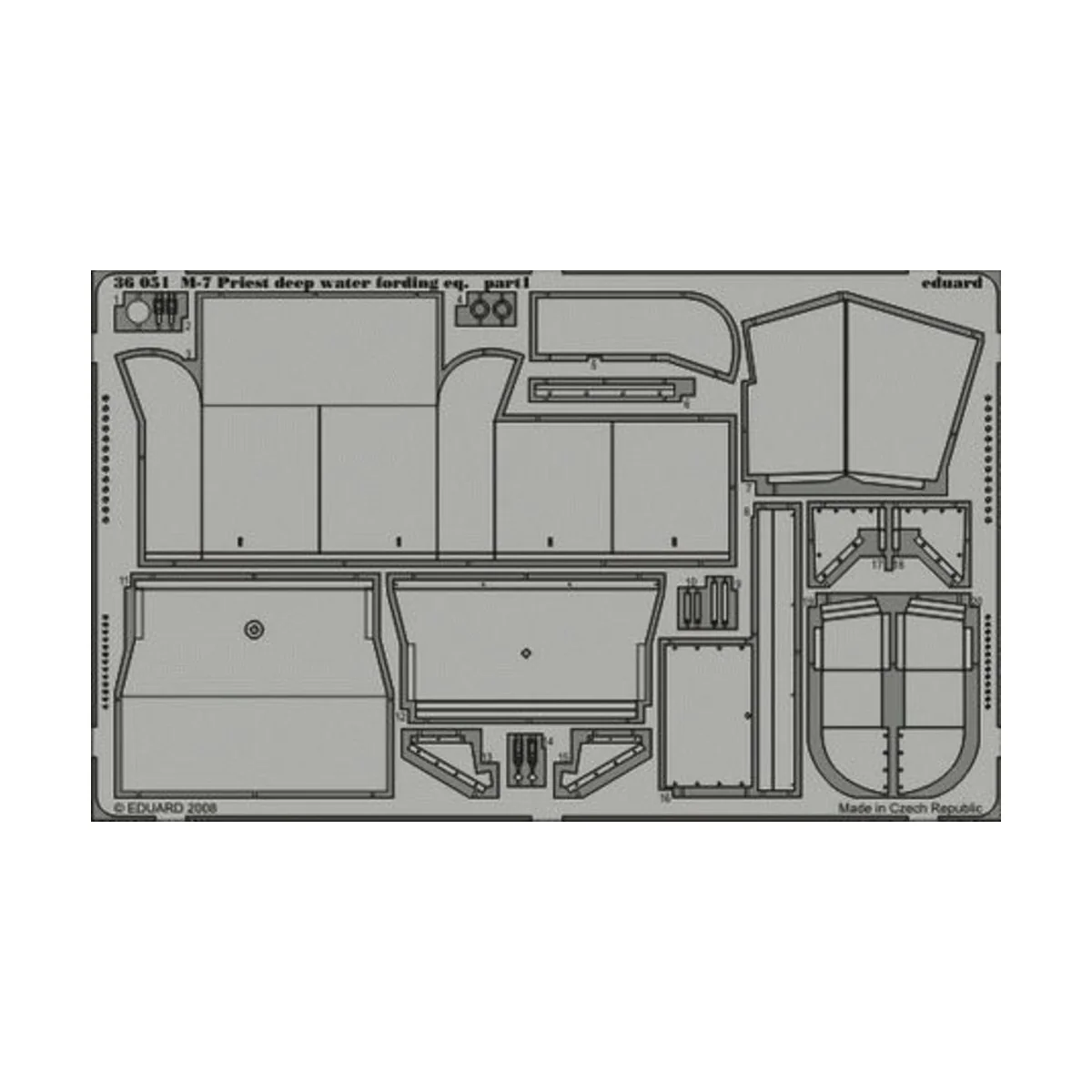 M-7 Priest deep water fording eq. für Academy Bausatz, 1/35 - Eduar... M-7 Priest deep water fording eq. für Academy Bausatz, 1/35 - Eduar...