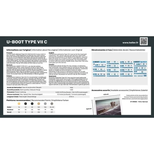 STARTER KIT U-Boot Type VII C - Heller 57002