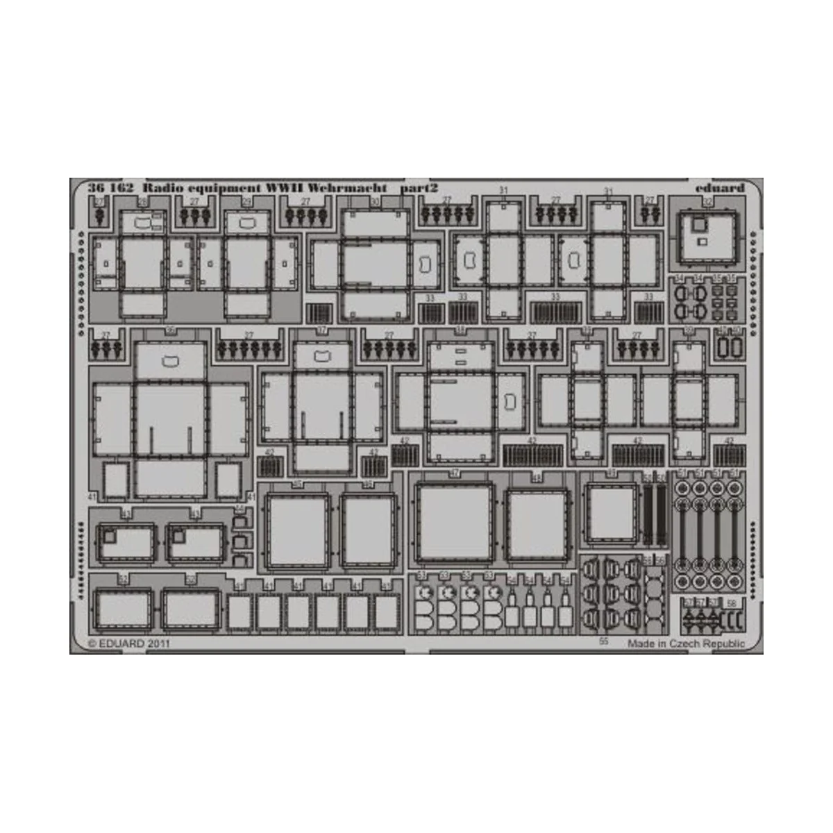 Radio equipment WWII Wehrmacht - colour, 1/35 - Eduard Accessories ... Radio equipment WWII Wehrmacht - colour, 1/35 - Eduard Accessories ...