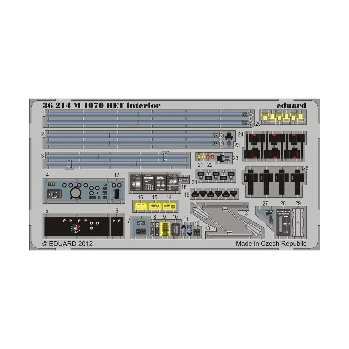M 1070 HET interior for Hobby Boss - Eduard Accessories 36214