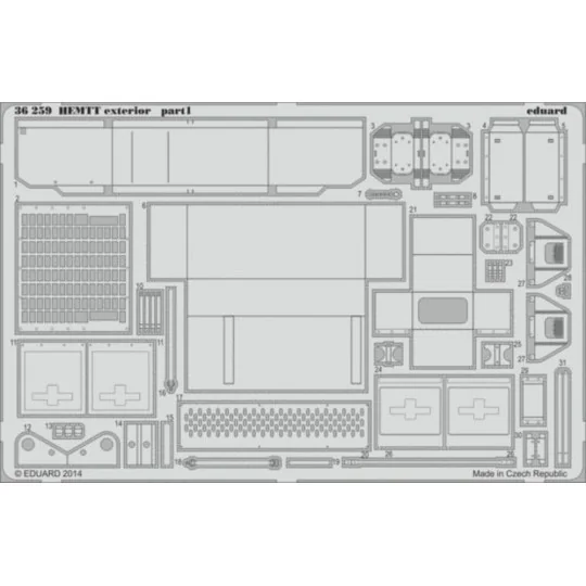 HEMTT exterior for Italeri, 1/35 - Eduard Accessories 36259 HEMTT exterior for Italeri, 1/35 - Eduard Accessories 36259