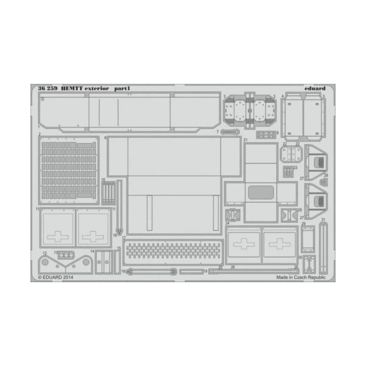 HEMTT exterior for Italeri - Eduard Accessories 36259