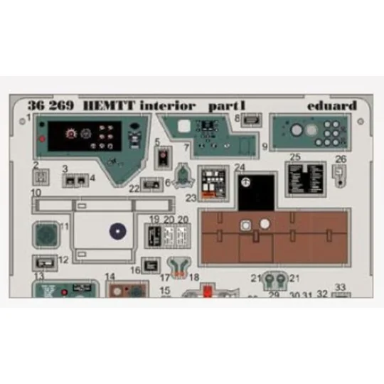 HEMTT interior for Italeri - Eduard Accessories 36269