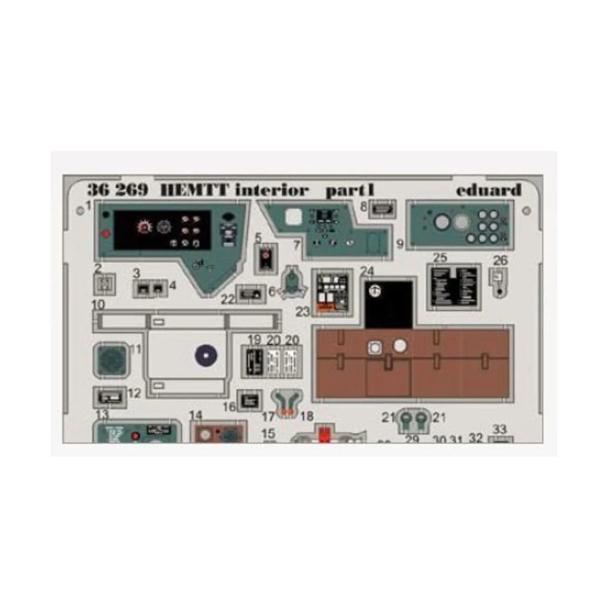 HEMTT interior for Italeri, 1/35 - Eduard Accessories 36269 HEMTT interior for Italeri, 1/35 - Eduard Accessories 36269