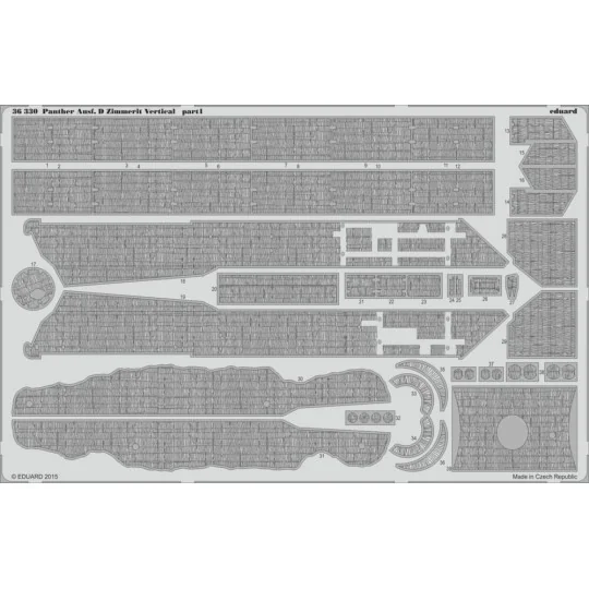 Panther Ausf.D Zimmerit Vertical f.Tamiy, 1/35 - Eduard Accessories...