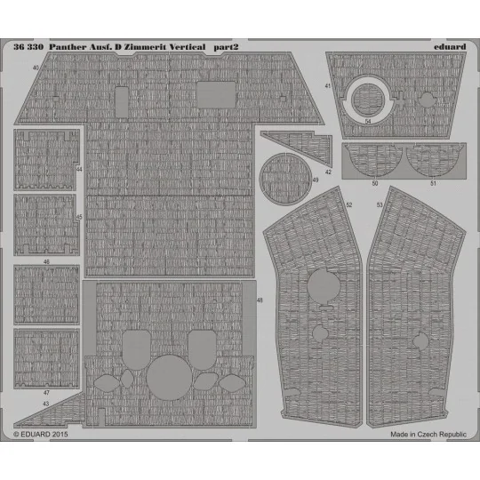 Panther Ausf.D Zimmerit Vertical f.Tamiy, 1/35 - Eduard Accessories...