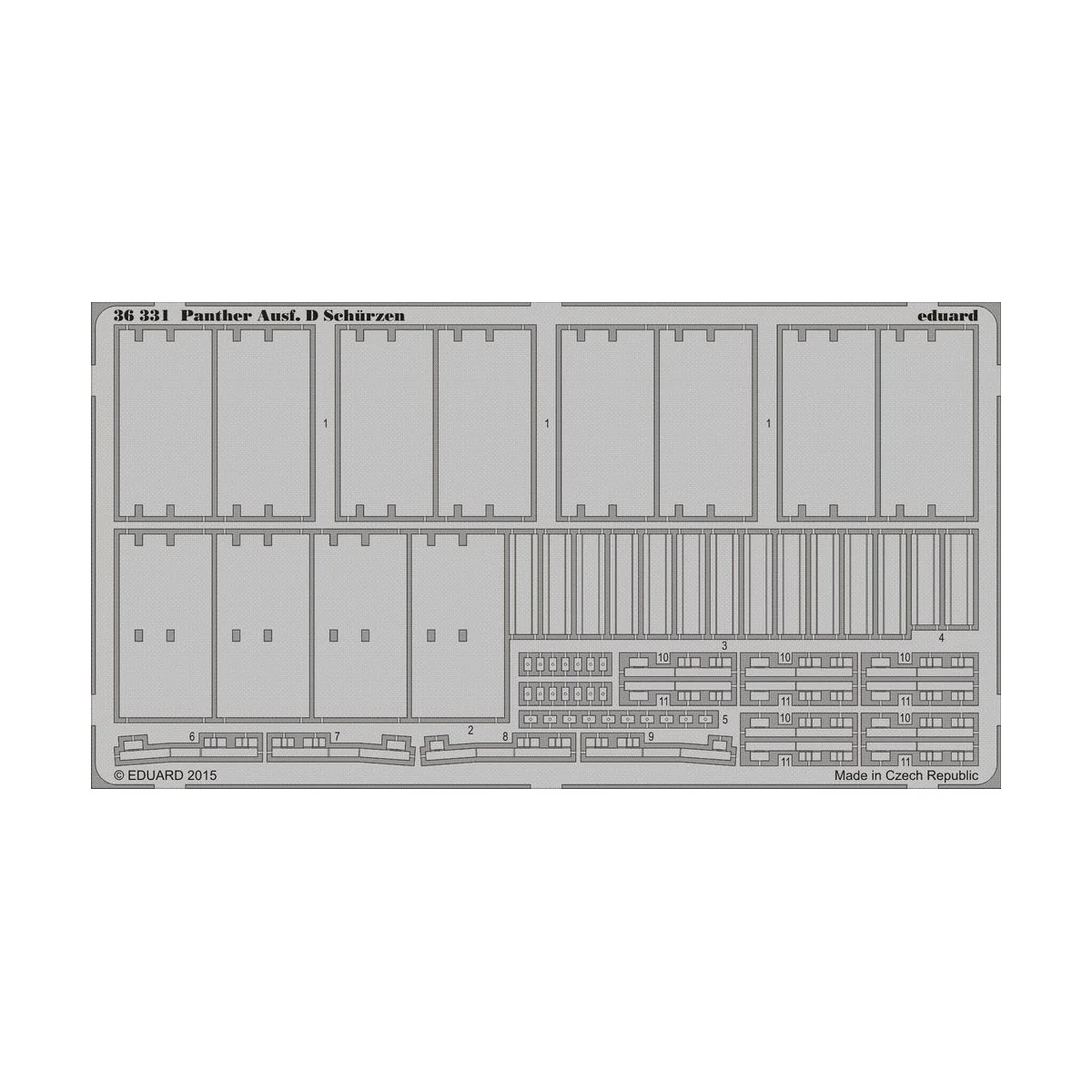 Panther Ausf.D Schürzen for Tamiya - Eduard Accessories 36331
