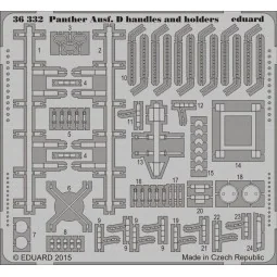 Panther Ausf.D handels a.holders f.Tamiy - Eduard Accessories 36332