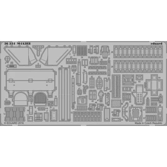 M4A3E8 for Tamiya - Eduard Accessories 36334