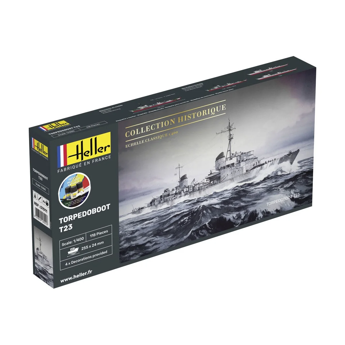STARTER KIT Torpedoboot T23 - Heller 57011