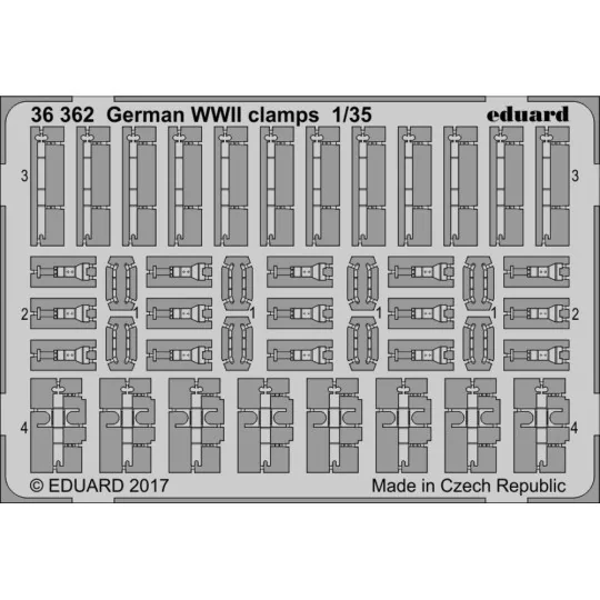 German WW2 clamps - Eduard Accessories 36362