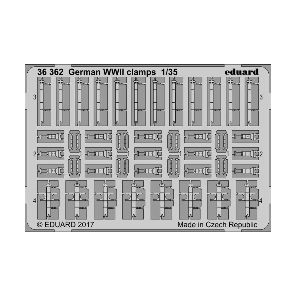 German WW2 clamps - Eduard Accessories 36362