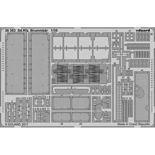 Sd.Kfz.166 Brummbär for Tamiya - Eduard Accessories 36363