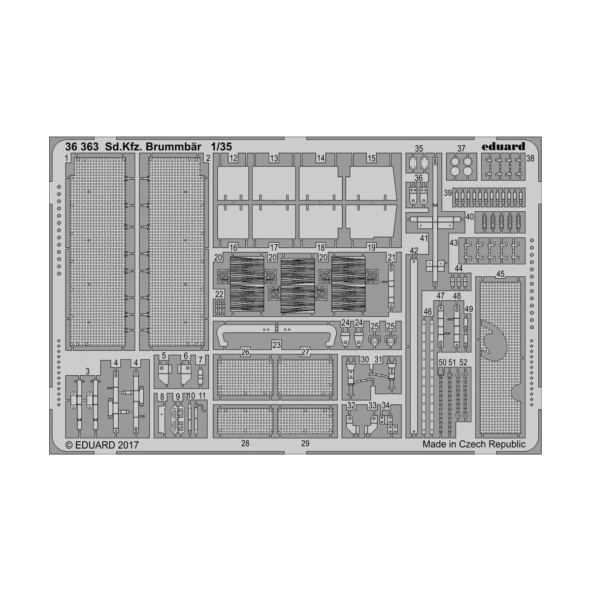Sd.Kfz.166 Brummbär for Tamiya, 1/35 - Eduard Accessories 36363