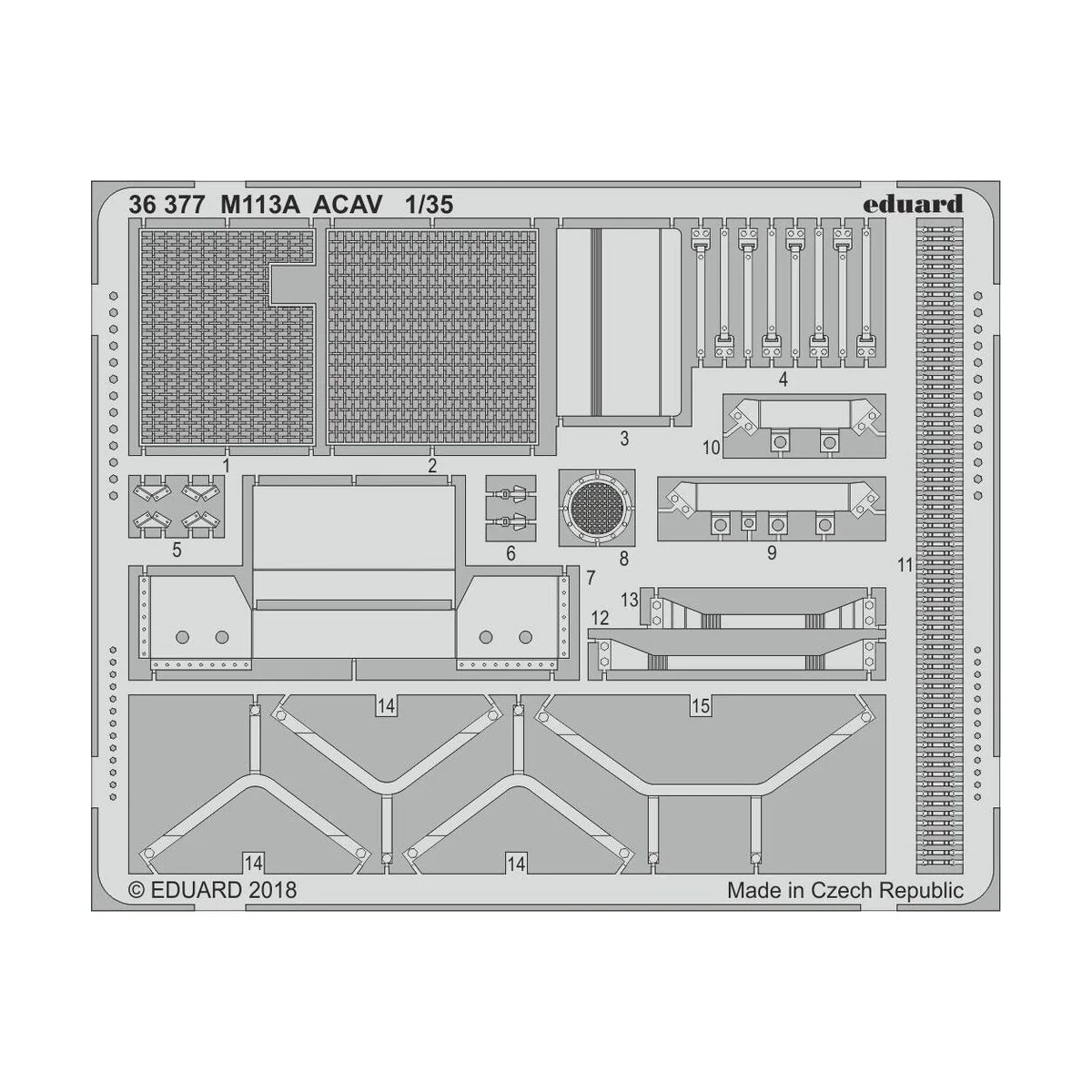 M113A ACAV for AFV Club, 1/35 - Eduard Accessories 36377 M113A ACAV for AFV Club, 1/35 - Eduard Accessories 36377