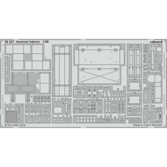 Hummel interior for Tamiya, 1/35 - Eduard Accessories 36427
