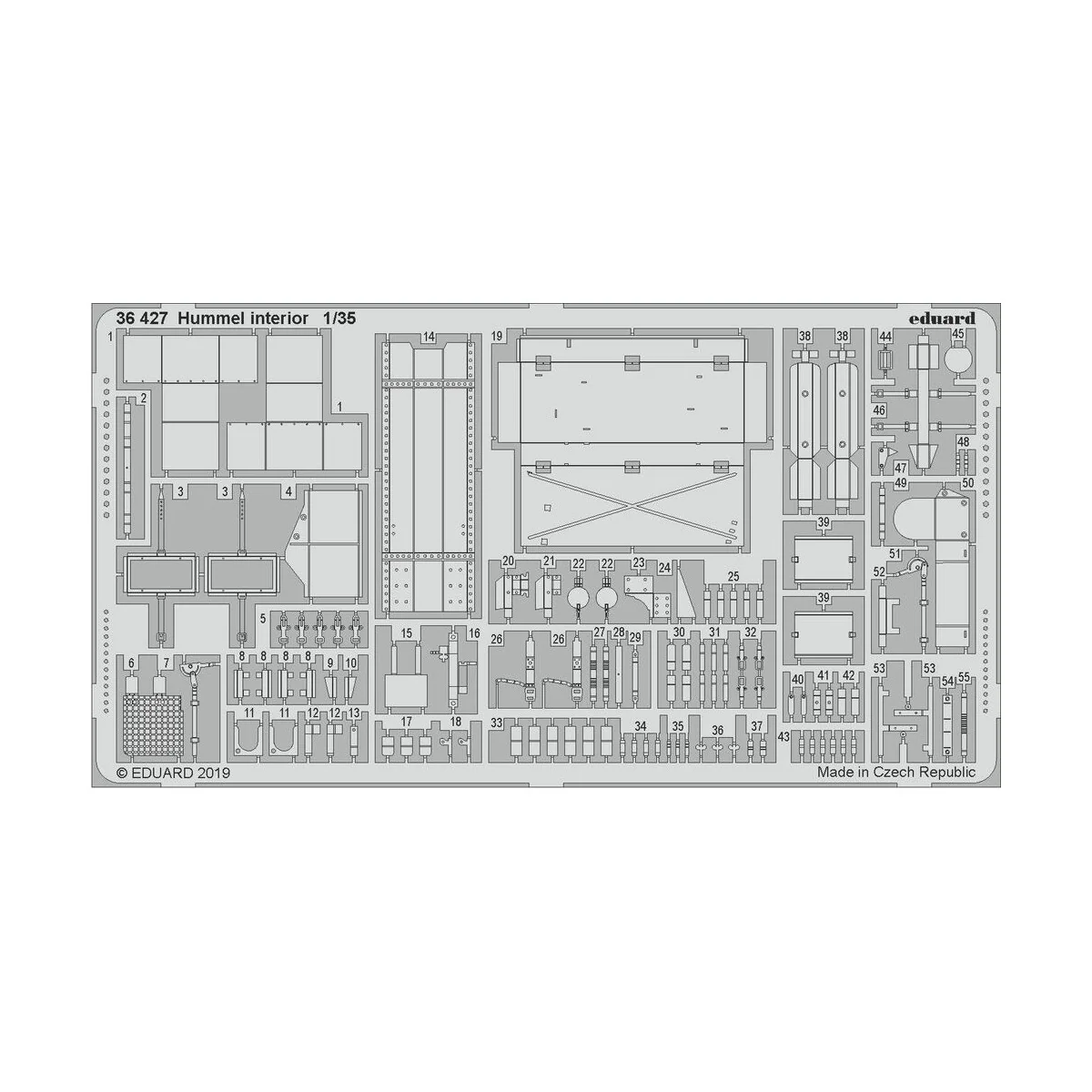 Hummel interior for Tamiya, 1/35 - Eduard Accessories 36427