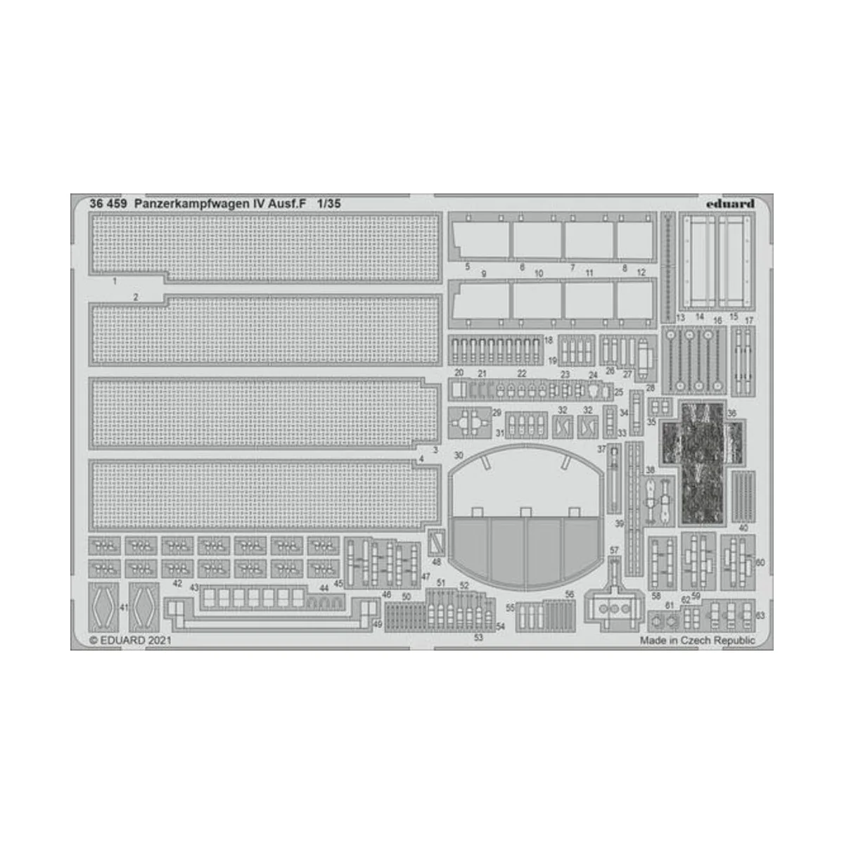 Panzerkampfwagen IV Ausf.F 1/35 for TAMIYA - Eduard Accessories 36459