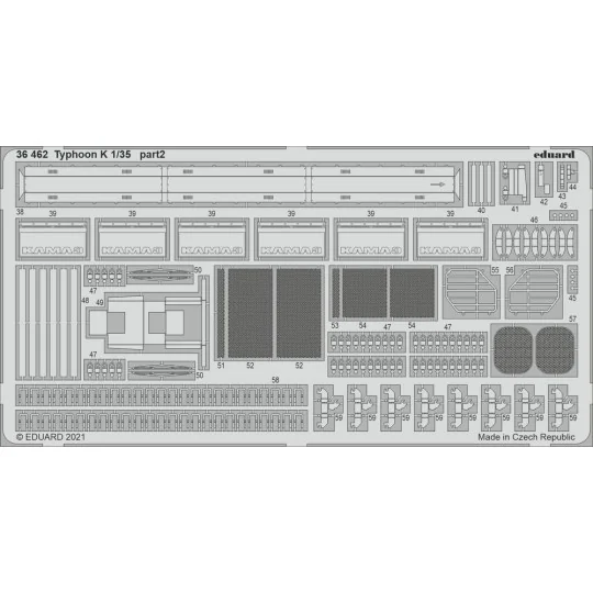 Typhoon K 1/35 for ZVEZDA - Eduard Accessories 36462