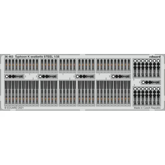 Typhoon K seatbelts STEEL 1/35 for ZVEZDA, 1/35 - Eduard Accessorie...