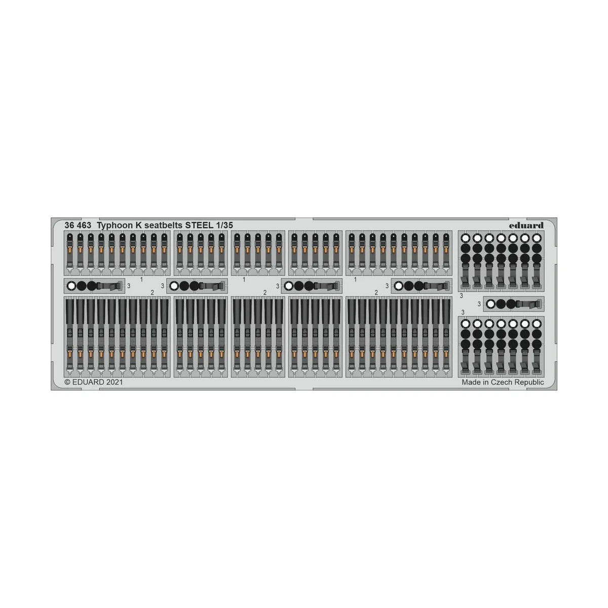 Typhoon K seatbelts STEEL 1/35 for ZVEZDA, 1/35 - Eduard Accessorie...