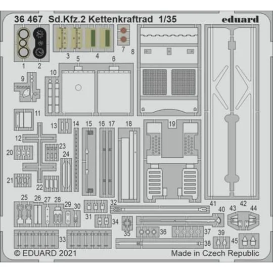 Sd.Kfz.2 Kettenkraftrad 1/35 for TAMIYA - Eduard Accessories 36467